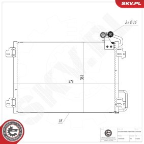 Acquista Condensatore climatizzatore da ESEN SKV 86SKV208 a buon mercato per soli 53,22 €