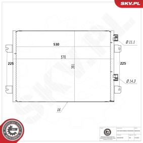 Acquista Condensatore climatizzatore da ESEN SKV 86SKV322 a buon mercato per soli 48,98 €