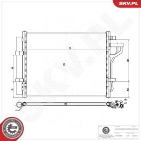 Compre Condensador, ar condicionado da ESEN SKV 86SKV328 a um preço baixo por 71,34 €