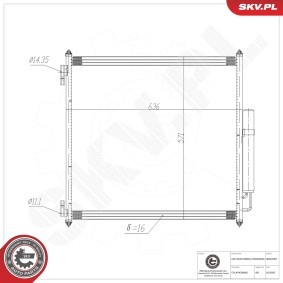 Klimakondensator 86SKV387 von ESEN SKV günstig für 84,96 € online kaufen
