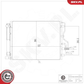 Compre Condensador, ar condicionado da ESEN SKV 86SKV454 a um preço baixo por 86,56 €