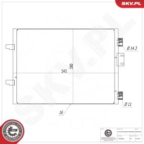 Acquista Condensatore climatizzatore da ESEN SKV 86SKV535 a buon mercato per soli 96,34 €