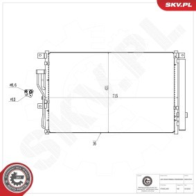 Compre Condensador, ar condicionado da ESEN SKV 86SKV553 a um preço baixo por 125,54 €