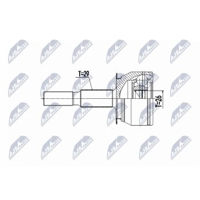 Compre Junta homocinética de NTY online para Navara Camião de plataforma / Chassis (D23) a preços moderados