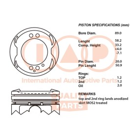 Kolben 100-13100 von IAP QUALITY PARTS günstig für 513,78 € online kaufen