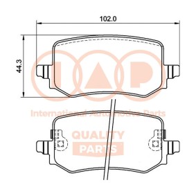 Bremsbeläge 704-07007P von IAP QUALITY PARTS günstig für 94,83 € online kaufen