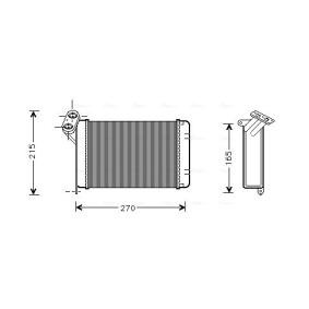 Wärmetauscher, Innenraumheizung BW6005 von AVA COOLING SYSTEMS günstig für 50,71 € online kaufen