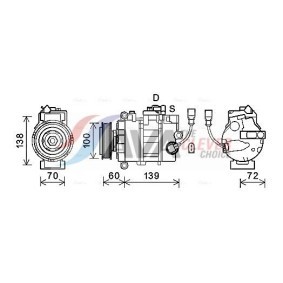 Compre Compressor de ar condicionado de AVA COOLING SYSTEMS online para CLARUS Combi (GC) a preços moderados