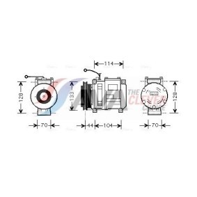 Kühler, Motorkühlung für MERCEDES-BENZ von AVA COOLING SYSTEMS