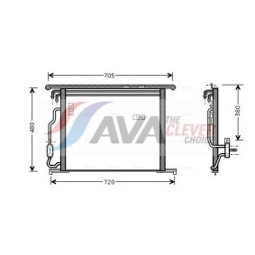 Kühler, Motorkühlung für MERCEDES-BENZ von AVA COOLING SYSTEMS