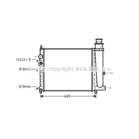 Comprar Radiador, refrigeración del motor de AVA COOLING SYSTEMS PE2116 a bajo precio de 123,72 €