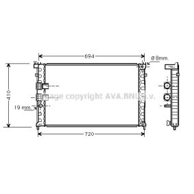 Comprar Radiador, refrigeración del motor de AVA COOLING SYSTEMS PE2231 a bajo precio de 86,10 €