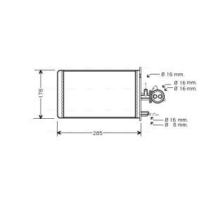 Acquista Radiatore riscaldamento da AVA COOLING SYSTEMS online per DUCATO Pianale piatto/Telaio (290) a prezzi moderati