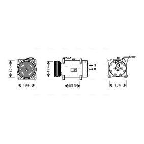 Køb Klimakompressor af AVA COOLING SYSTEMS RTK038 til den lave pris 3298,18 DKK