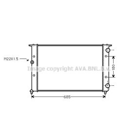 Compre Radiador de AVA COOLING SYSTEMS online para Ibiza III (6K1) a preços moderados