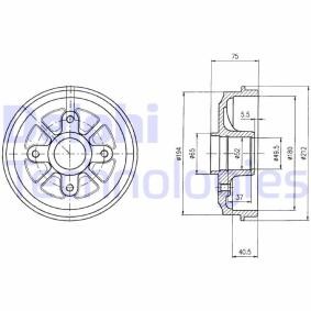 Achetez des Tambour de frein DELPHI BF359 à prix pour 35,82 €
