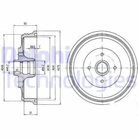 Achetez des Tambour de frein DELPHI BF430 à prix pour 53,31 €