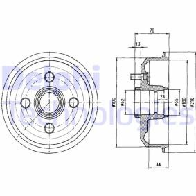 Achetez des Tambour de frein DELPHI BF229 à prix pour 36,83 €