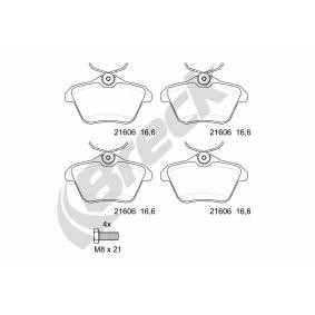 Achetez des Plaquettes de frein BRECK 21606 00 702 00 à prix pour 30,63 €