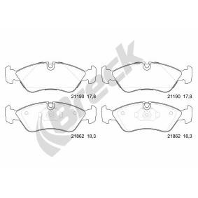 Achetez des Plaquettes de frein BRECK 21862 00 701 00 à prix pour 27,36 €