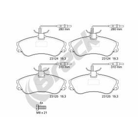 Achetez des Plaquettes de frein BRECK 23124 00 701 10 à prix pour 52,54 €