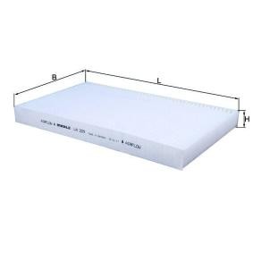 Innenraumfilter des Herstellers MAHLE ORIGINAL - Originalware Artikelnummer: LA 229