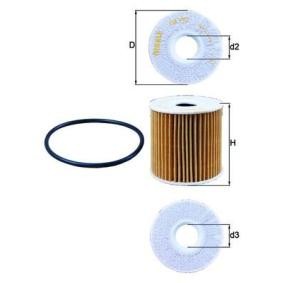 Ölfilter für NISSAN von MAHLE ORIGINAL