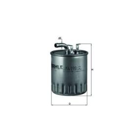 Kraftstofffilter für NISSAN von MAHLE ORIGINAL