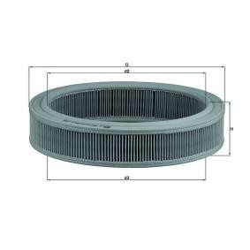 Luftfilter LX 202 von MAHLE ORIGINAL günstig für 10,71 € online kaufen