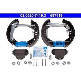 Acquista Kit freno, Freno a tamburo da ATE 03.0520-7419.3 a buon mercato per soli 126,53 €
