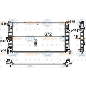Kühler, Motorkühlung 8MK 376 790-391 von HELLA günstig für 227,43 € online kaufen