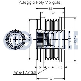 Spannarm, Keilrippenriemen 58447 von RUVILLE günstig für 114,99 € online kaufen
