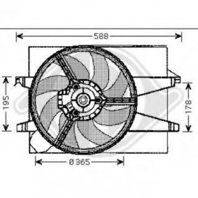 Compre Ventilador de radiador da DIEDERICHS 1404101 a um preço baixo por 140,66 €
