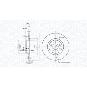 Bremsscheibe 360406000301 von MAGNETI MARELLI günstig für 116,00 € online kaufen