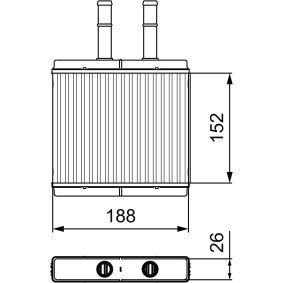 Wärmetauscher, Innenraumheizung 812442 von VALEO günstig für 62,29 € online kaufen