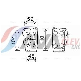 Ölkühler AU3130 ROVER von AVA COOLING SYSTEMS