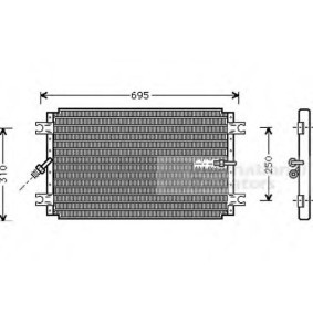 Compre Condensador de ar condicionado de VAN WEZEL online para LAND CRUISER (_J6_) a preços moderados