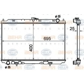 Kühler, Motorkühlung 8MK 376 790-291 von HELLA günstig für 188,59 € online kaufen