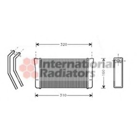 Achetez des Radiateur de chauffage VAN WEZEL 06006080 à prix pour 316,84 €