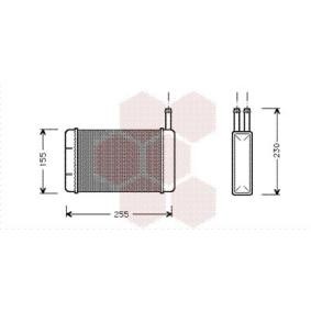 Achetez des Radiateur de chauffage VAN WEZEL 18006134 à prix pour 18,91 €