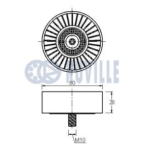 Spannarm, Keilrippenriemen 57080 von RUVILLE günstig für 72,52 € online kaufen