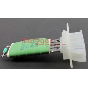Achetez des Résistance, pulseur d'air habitacle METZGER 0917009 à prix pour 37,27 €