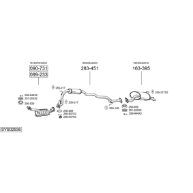 Osta Pakoputki BOSAL:llä 838-123 edullisesti hintaan 137,99 €