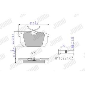 Bremsbeläge 571409J von JURID günstig für 26,46 € online kaufen