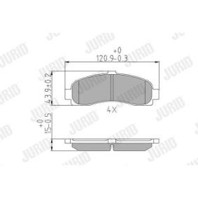 Bremsbeläge 572257J von JURID günstig für 19,18 € online kaufen