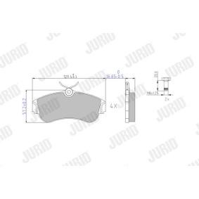 Bremsbeläge 572310J von JURID günstig für 24,41 € online kaufen