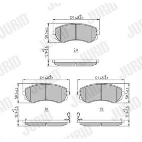 Bremsbeläge 572541J von JURID günstig für 24,80 € online kaufen