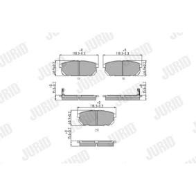 Bremsbeläge 572549J von JURID günstig für 30,37 € online kaufen