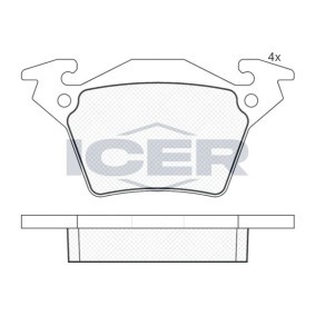 Bremsbeläge für MERCEDES-BENZ von ICER