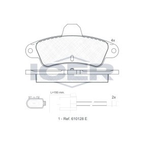 Bremsbeläge für FORD USA von ICER